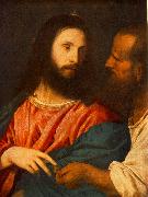 TIZIANO Vecellio The Tribute Money r oil painting reproduction